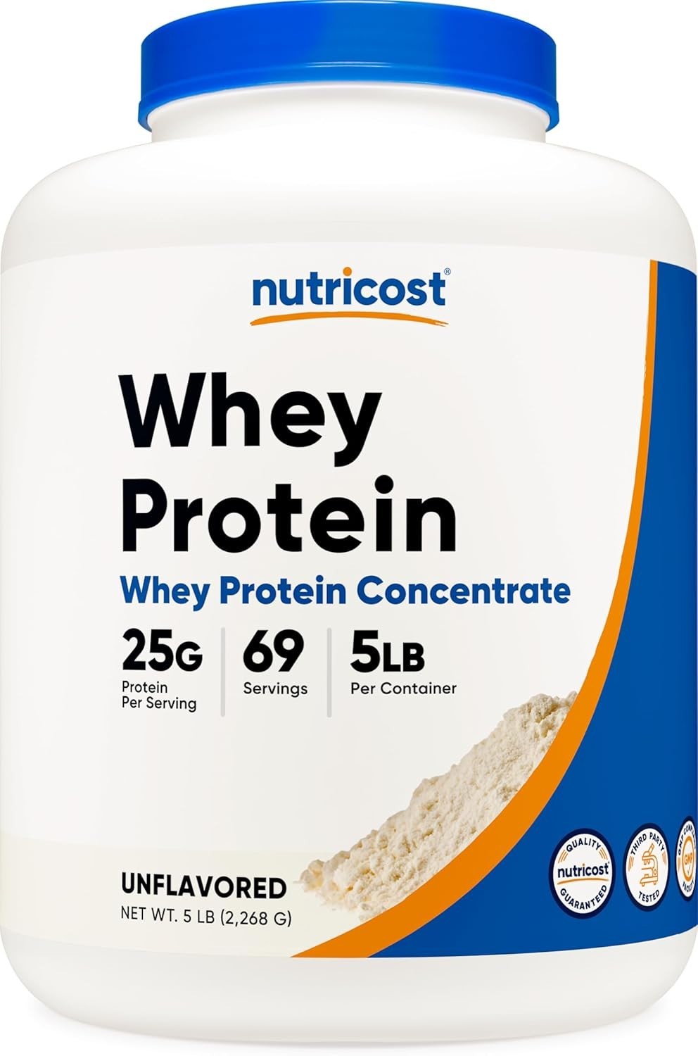 Whey Protein Powder Unflavored 5LB Whey Concentrate