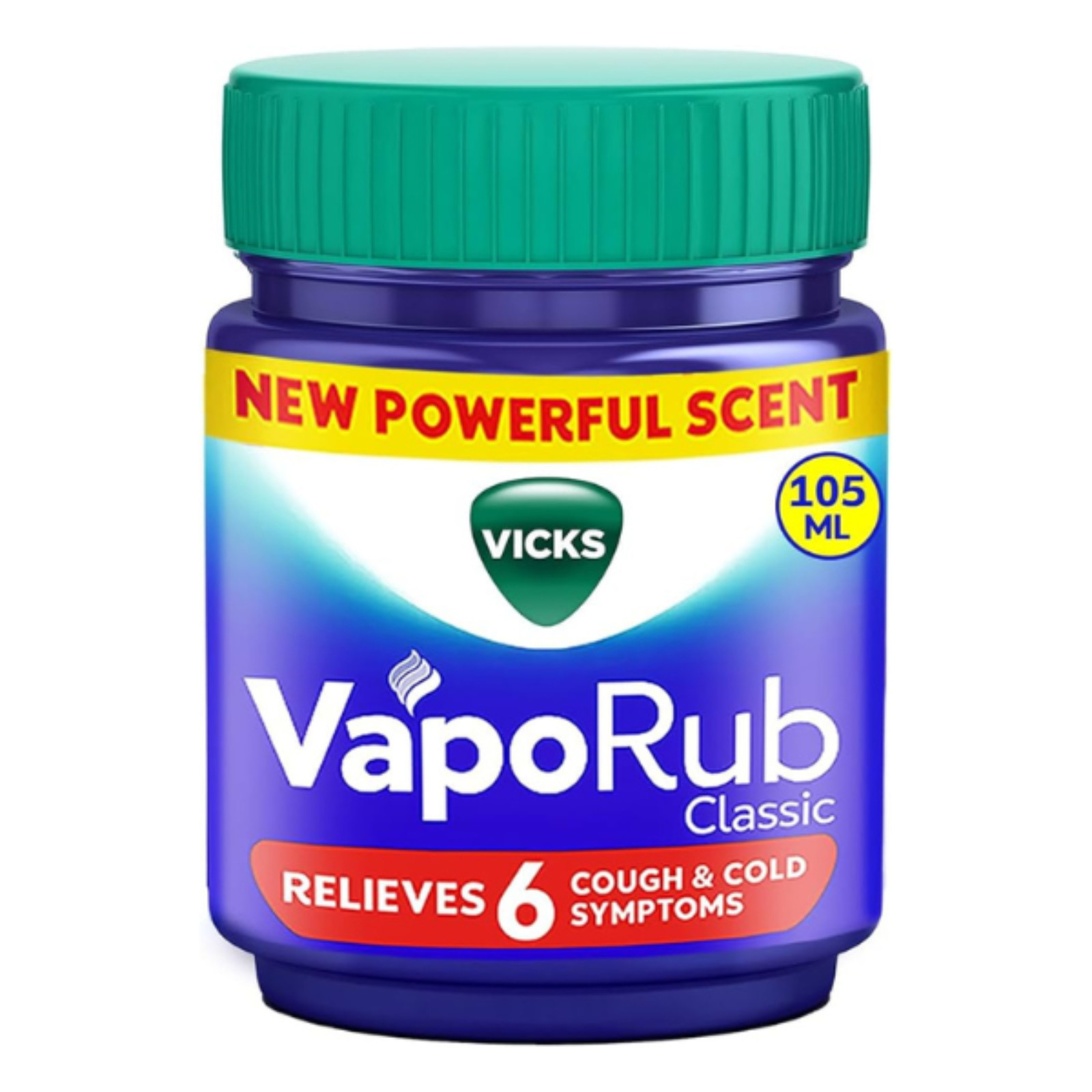 Vicks Vaporub 105/110ml Relief Cold, Cough, Blocked Nose, Headache, Body ache