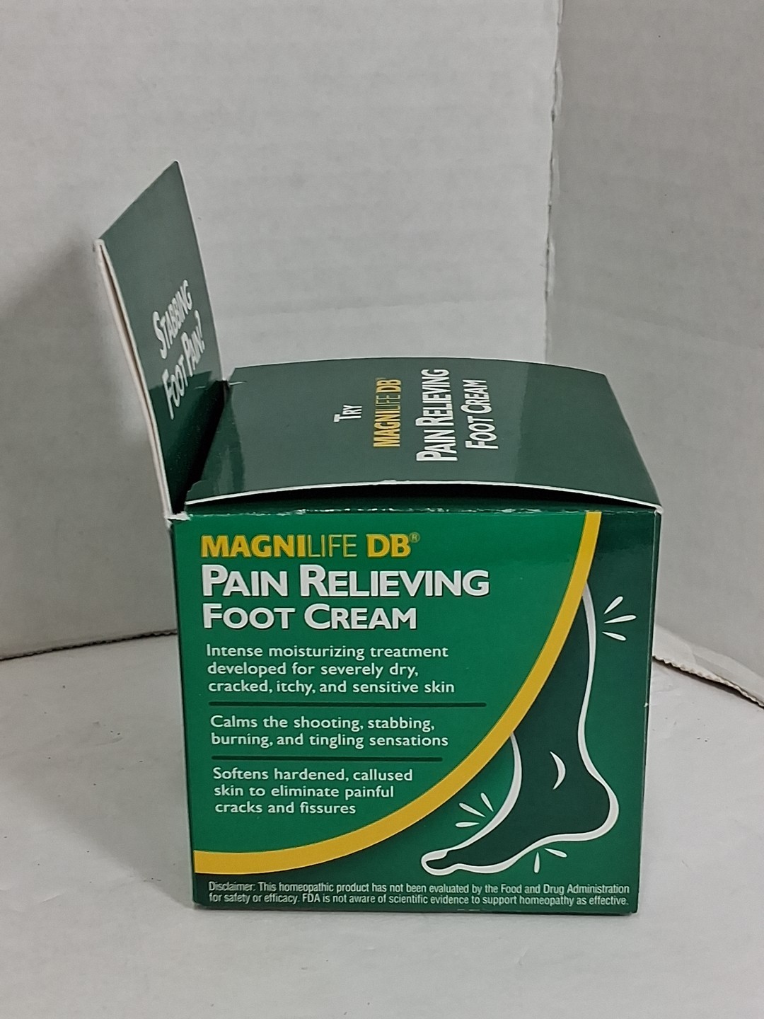 2 Pk Magnilife DB Pain Relieving Foot Cream Homeopathic Moisturizing 4 oz New