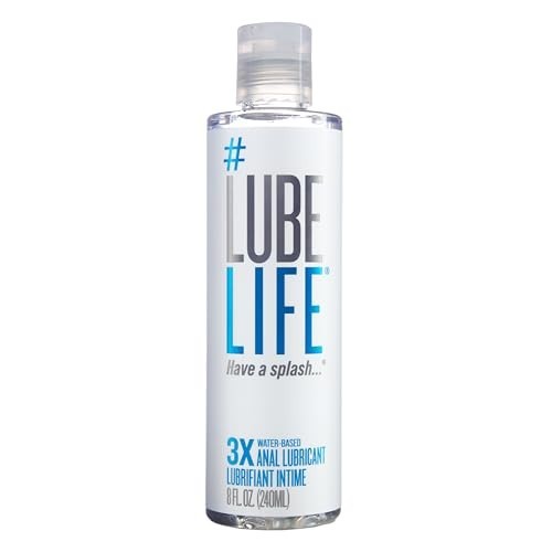 LubeLife 3X Anal Lube – Extra Thick Water Based Lube for Men, Women & Couples –