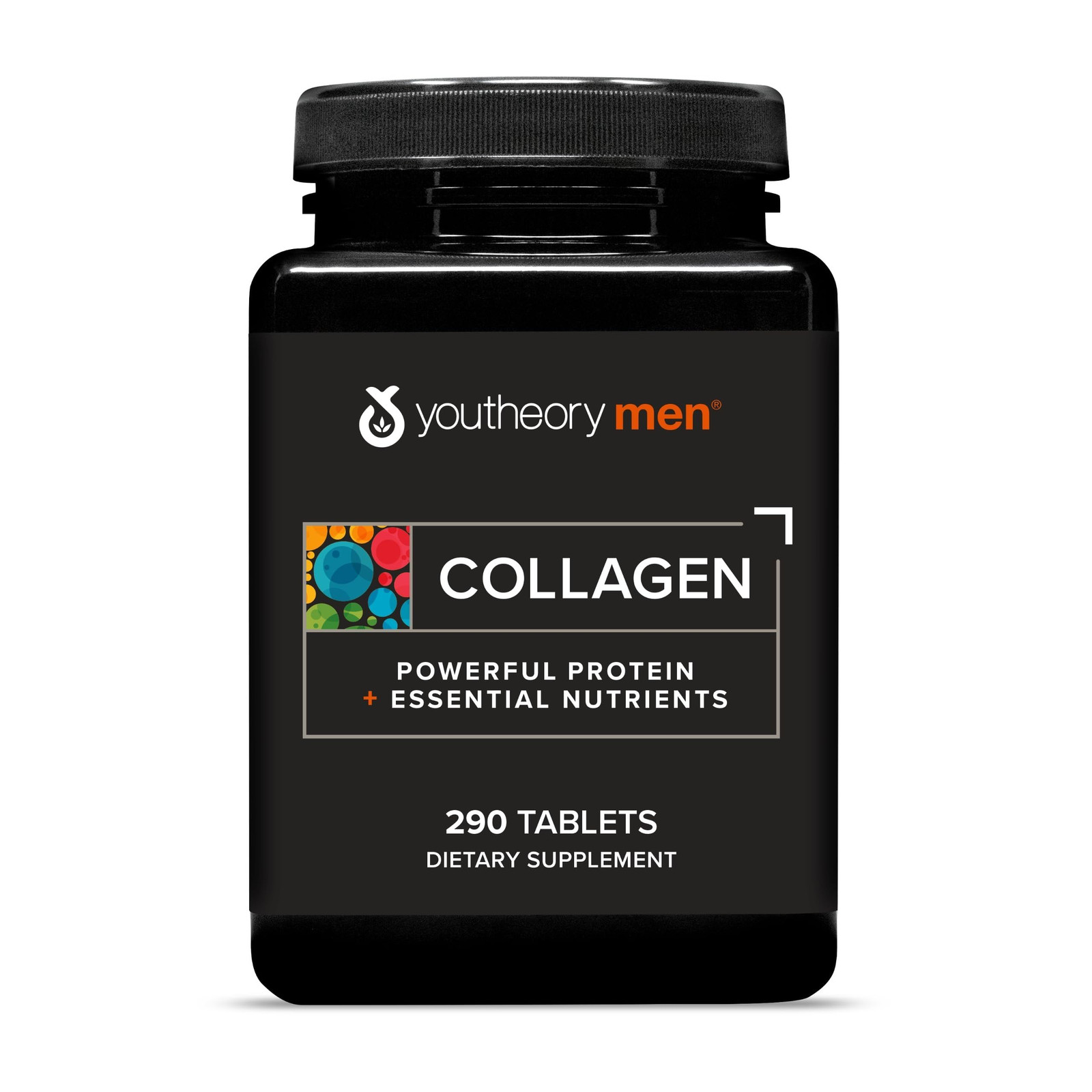 Youtheory Men’s Collagen – 5,000 mg Hydrolyzed 290 Count (Pack of 1), Tan