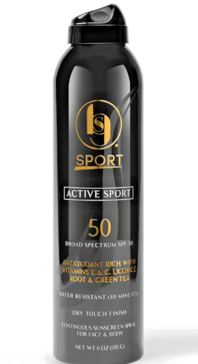 1 BLACK GIRL ACTIVE SPORT SUNSCREEN Spray FACE AND BODY, 6 oz, SPF 50, EXP 2/28
