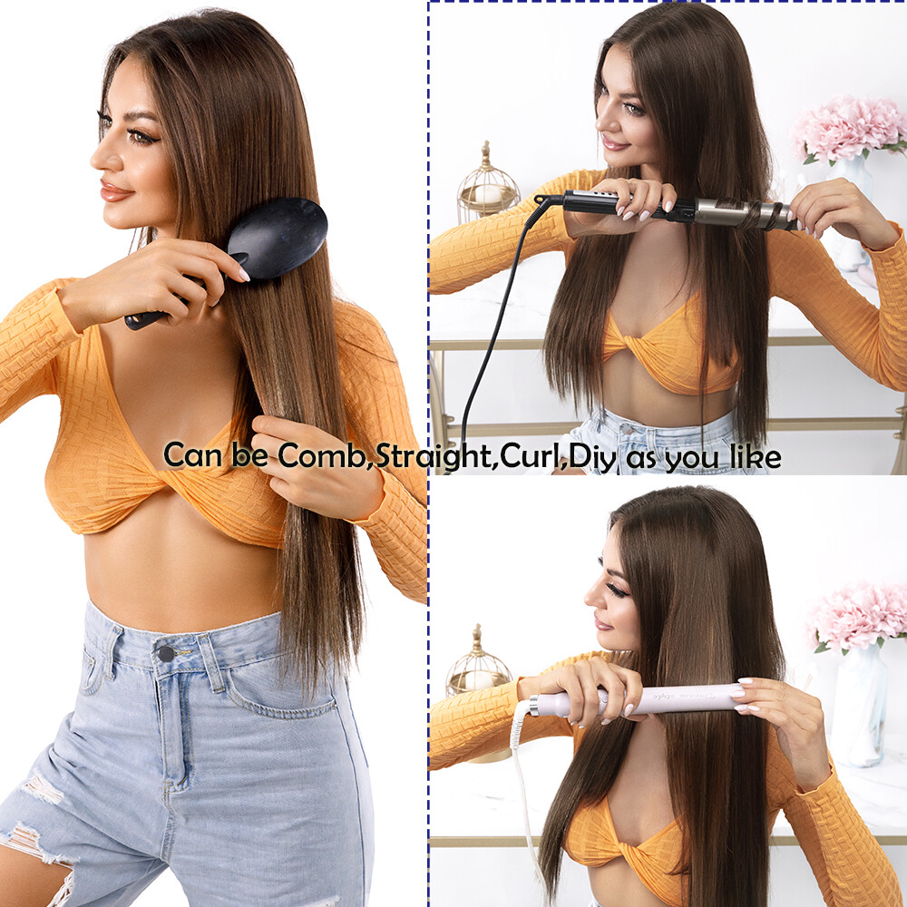 CLEARANCE 100% Human Hair Extensions Clip In Real Remy Hair Extensions Full Head