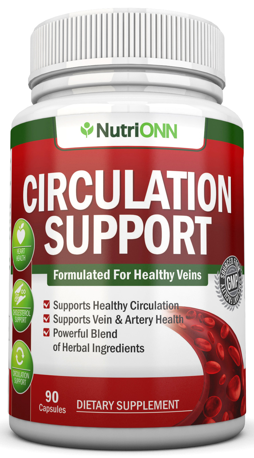 Blood Circulation Support – Natural Formula for Healthy Blood Flow & Leg Comfort