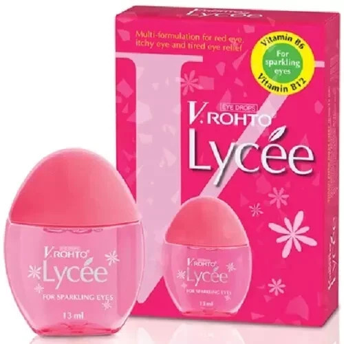 8x VRohto Lycee Eye Drops 13ml Moisturizing Dry Eye Relief Refresh Eye Care