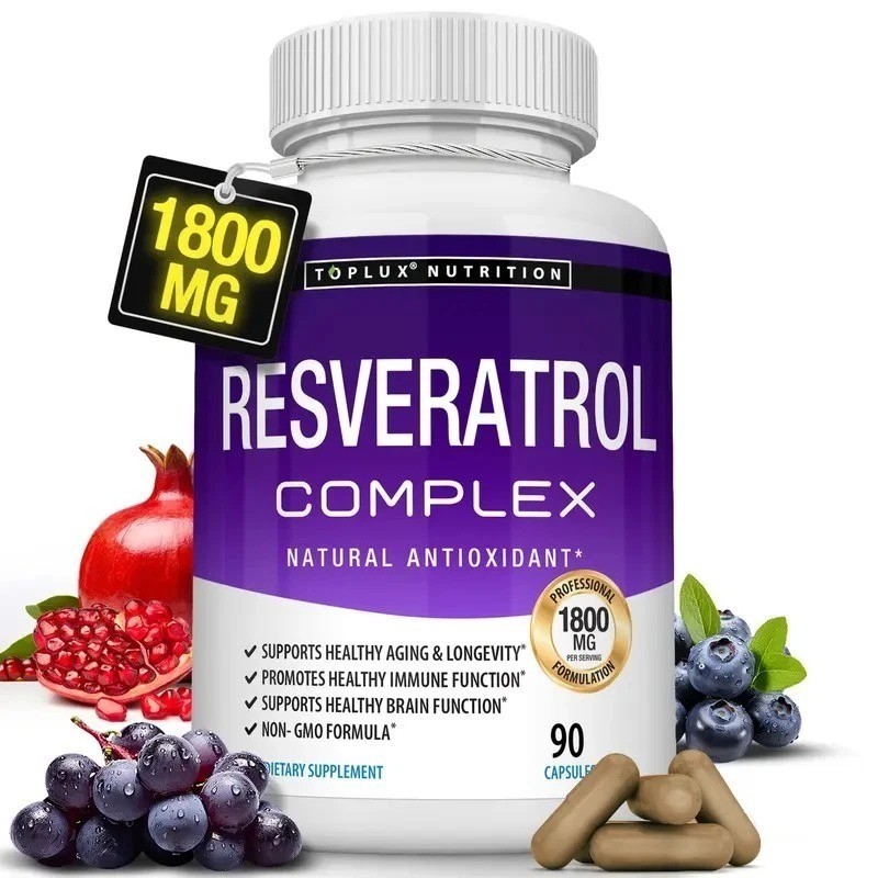 Resveratrol Nutrition 1800 mg Antioxidant Complex – Highly Potent Natural Pills