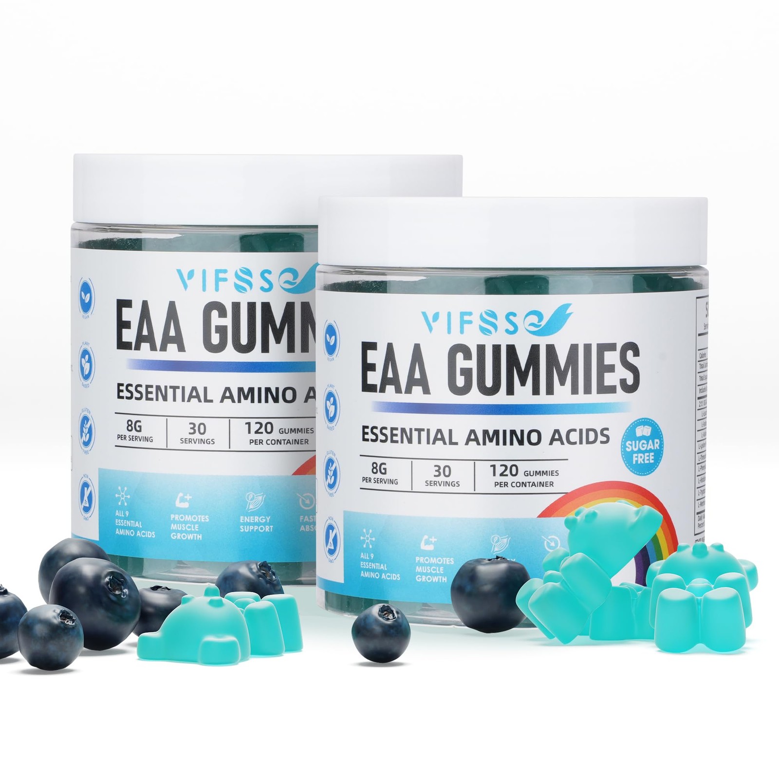 Vifssg Eaa Gummies 120 Gummies Blue Raspberry Essential – All 9 Essential