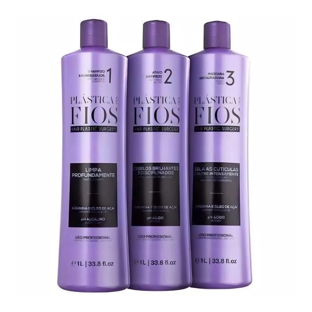Cadiveu Plastica Dos Fios / Professional Straightening Treatment Kit 3x1L