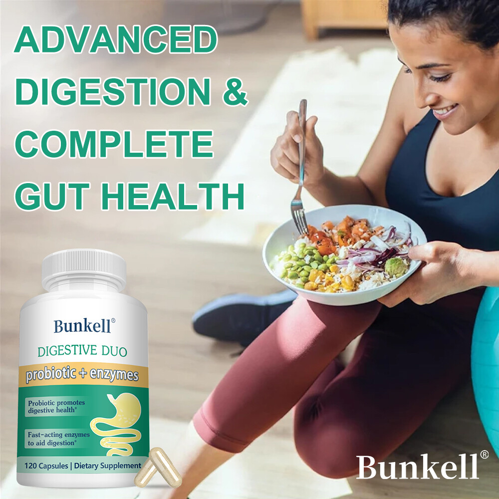 Digestive Probiotic+Enzymes Supplement Balance Intestinal Health,Relief Bloating