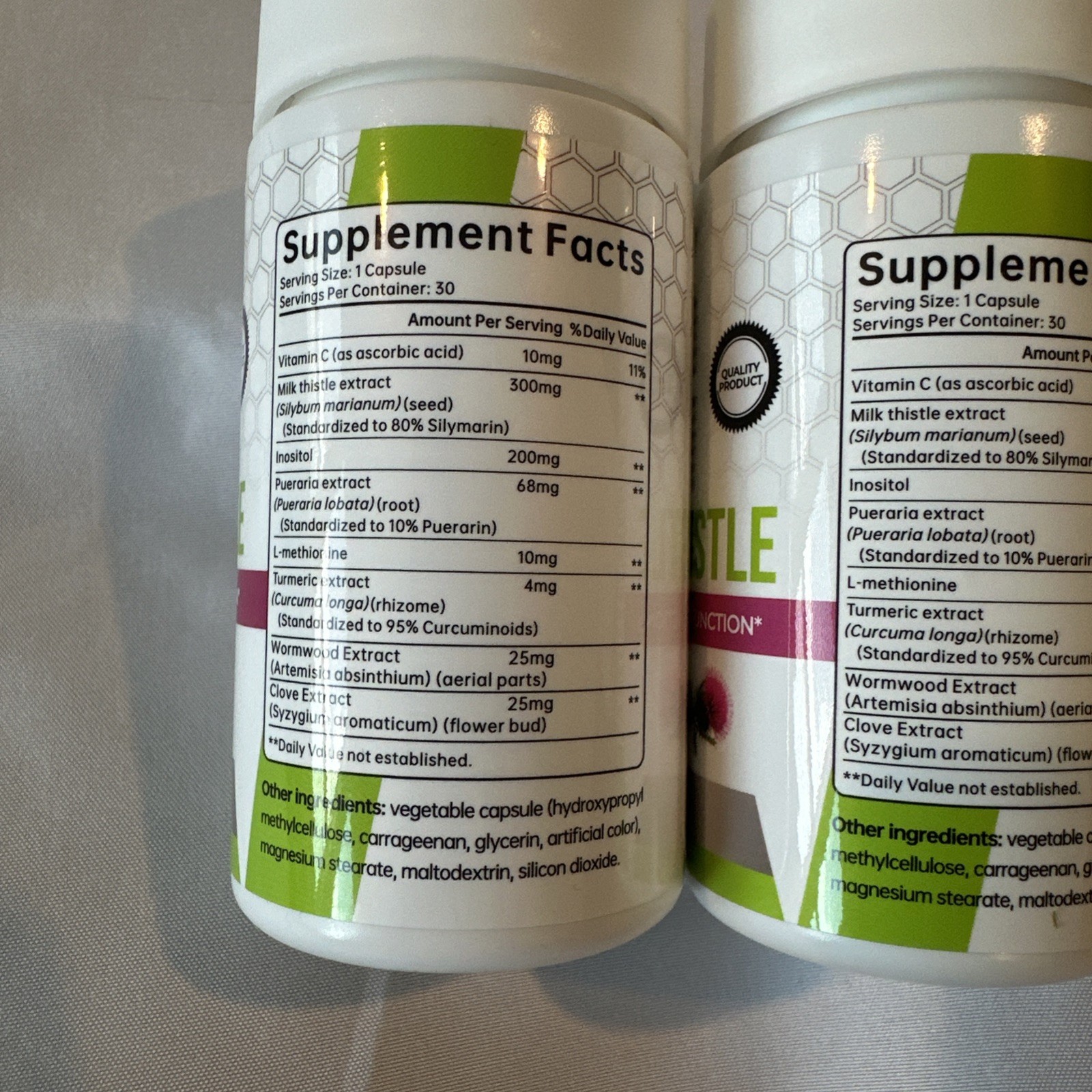 UVORA Milk Thistle Capsules 2 Pack Liver Support Detox Supplement/EXP 2028
