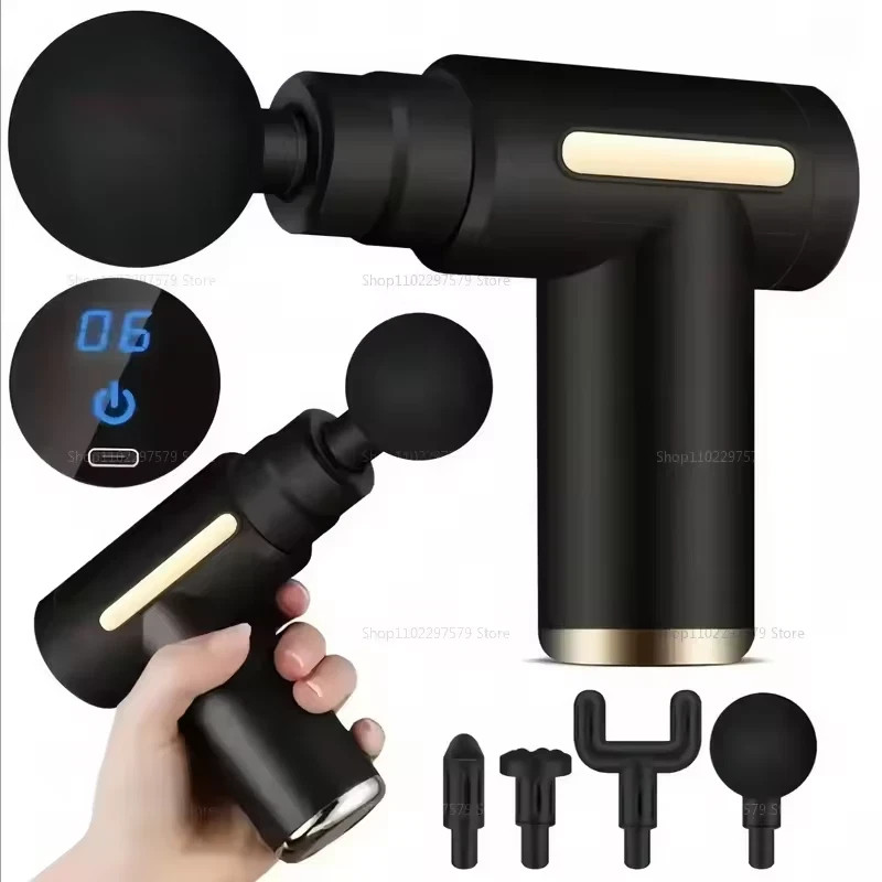 USB Massage Gun Muscle Relaxation Percussion Massager Deep Tissue Muscle