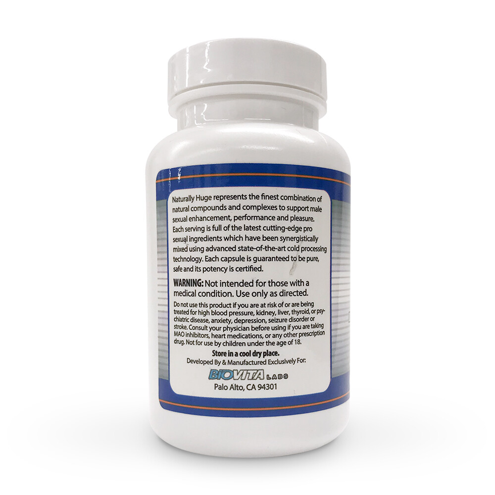 Naturally Huge Male Enhancement pills 1 bottle (1 month supply)