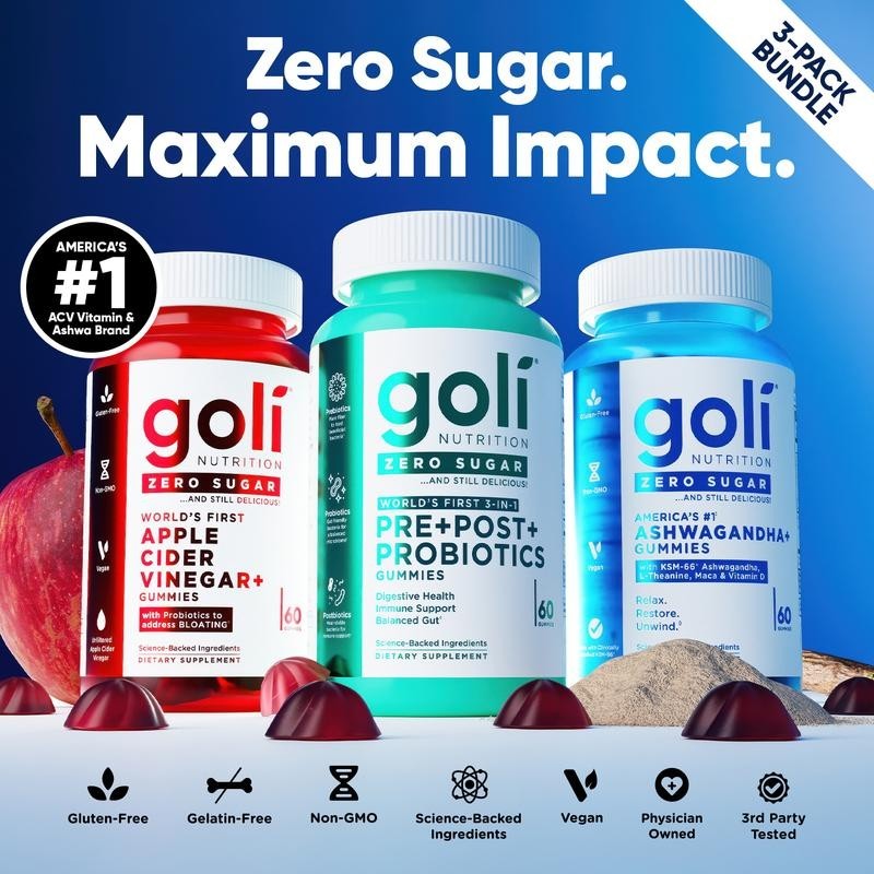 Zero Sugar Best Seller Trio – World’s First 3-in-1 Pre, Post, Probiotic