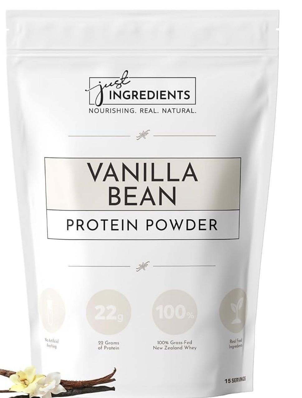 just ingredients protein powder casien Free Vanilla Bean 15 Servings 💯 Keto