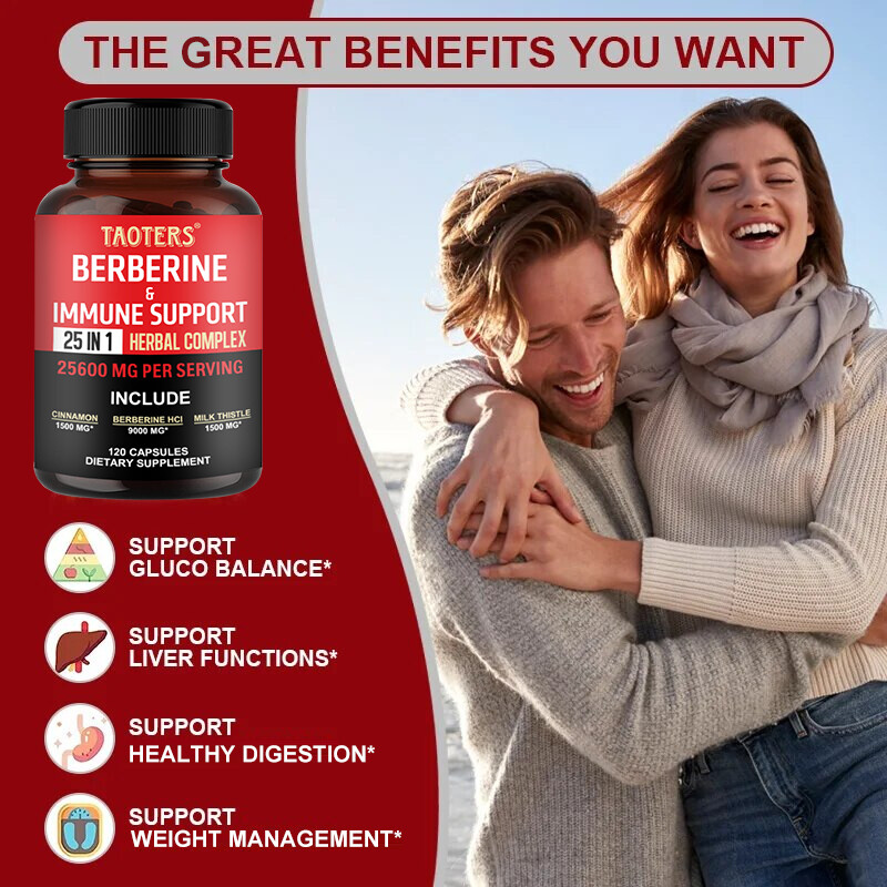 Premium Berberine HCL Extract 300mg, Healthy Cholesterol, Anti-inflammatory