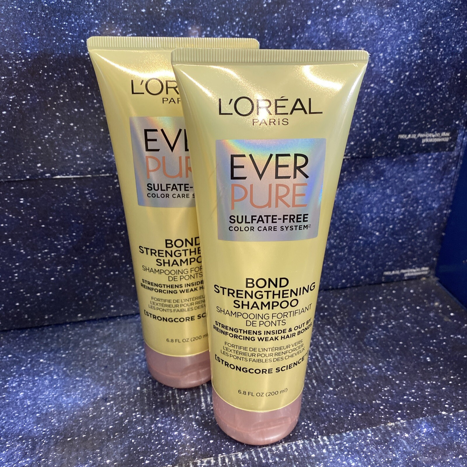2 X L’Oreal Paris Ever Pure Bond Strengthening Free Shampoo 6.18 Fl Oz Each