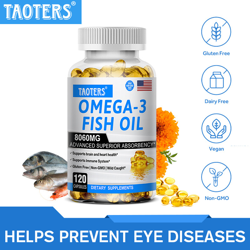 120 Pills Omega 3 Fish Oil Capsules 3x Strength 8060mg EPA & DHA Highest Potency