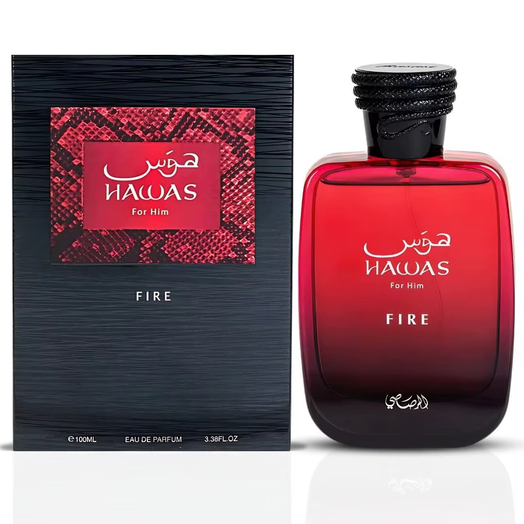 Rasasi Hawas Fire EDP 100ml 3.4oz for Men – Bold Long Lasting