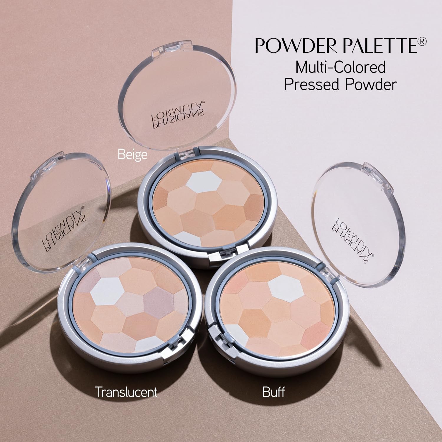 Hypoallergenic Multi-Colored Setting Powder Palette for Sensitive Skin – 0.3oz