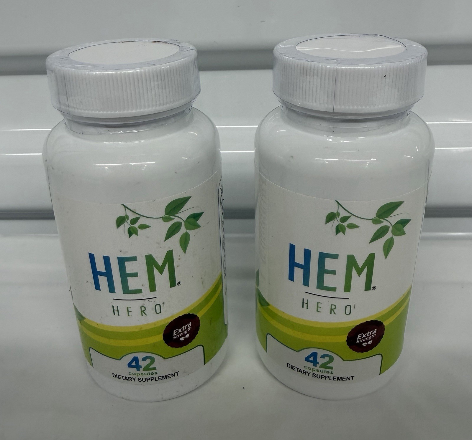 (2 Pack) Hem Hero Extra Strength Hemorrhoid Treatment 42 Capsules Exp 01/2028