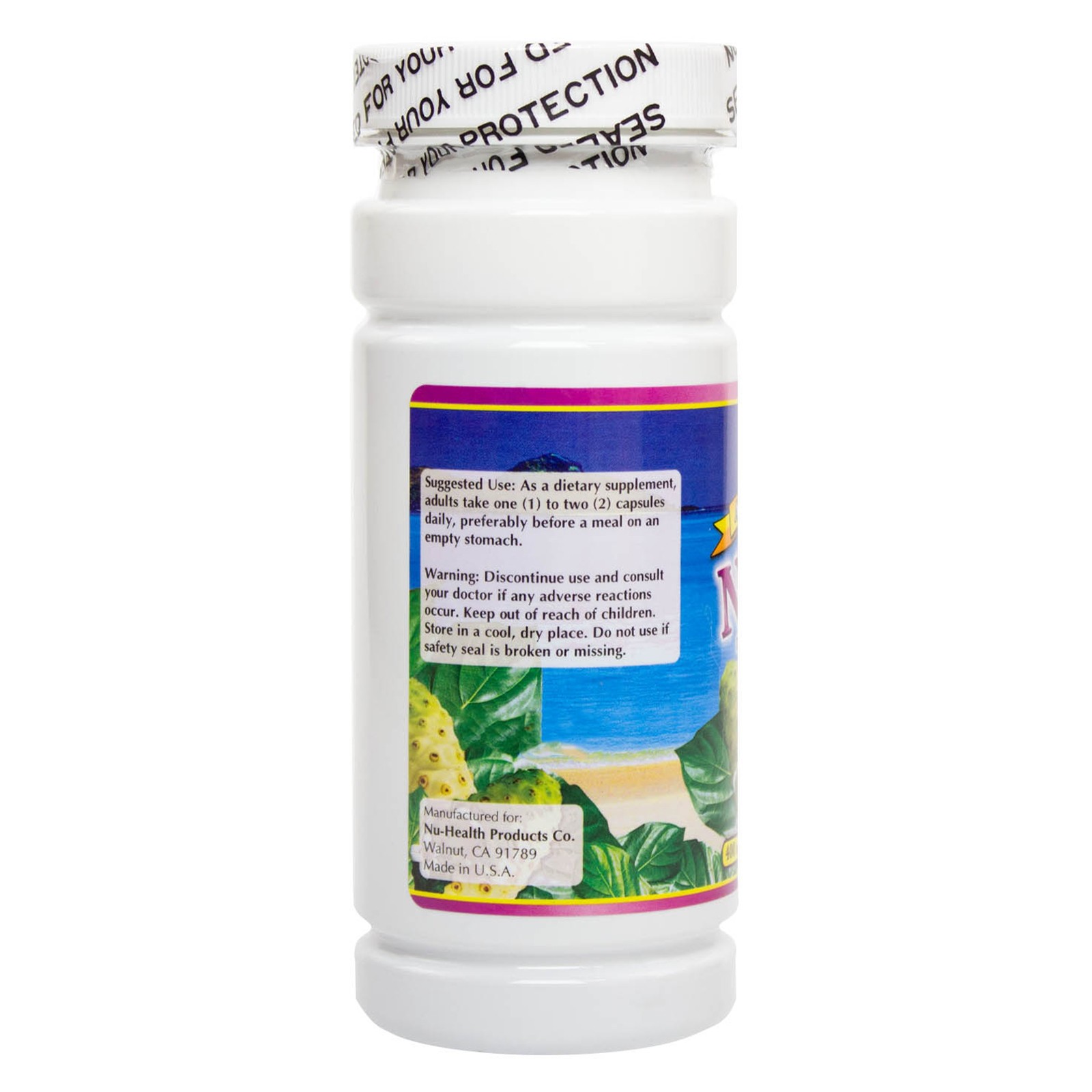 NuHealth Noni 400 Mg 180 Capsules – All Natural