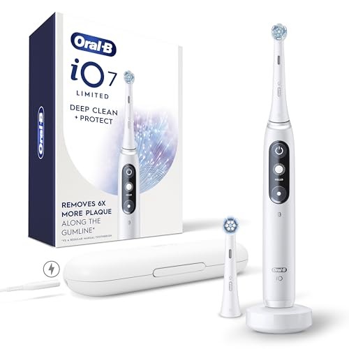 Oral-B Rechargeable Electric Toothbrush, iO7 – White