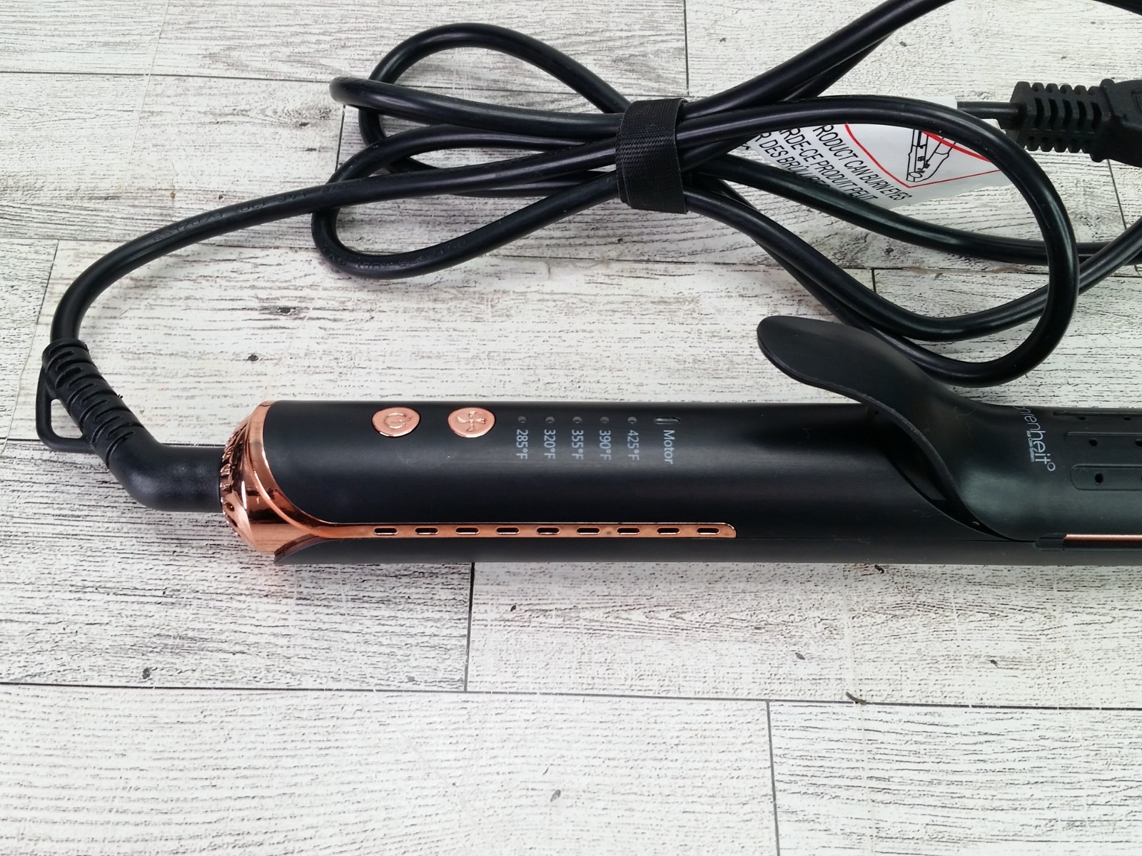 Cortex Beauty CB AirGlide Flat Iron 1” Plates 100-240V Black Straightener