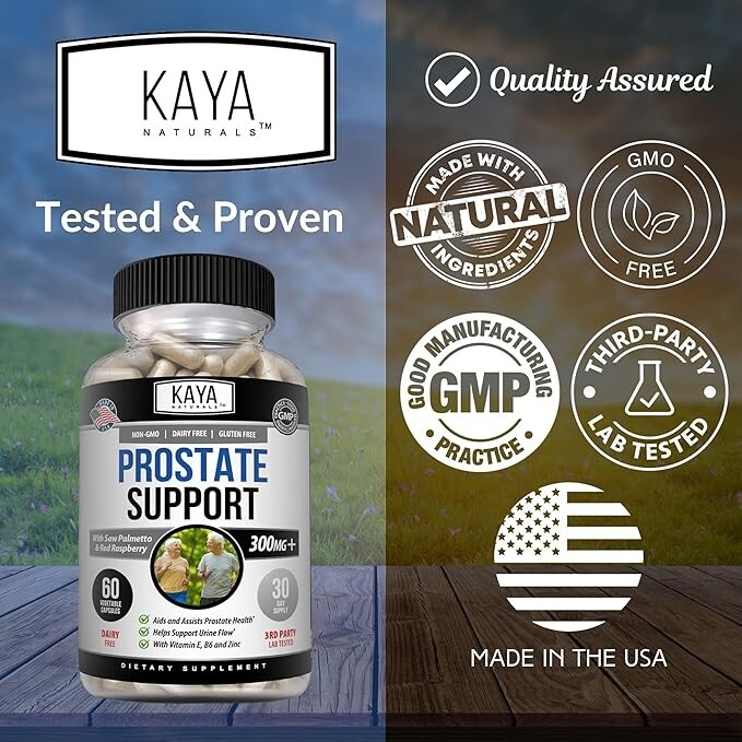Prostate Support – Saw Palmetto – Reduce Frequent Urination, Stamina supplement