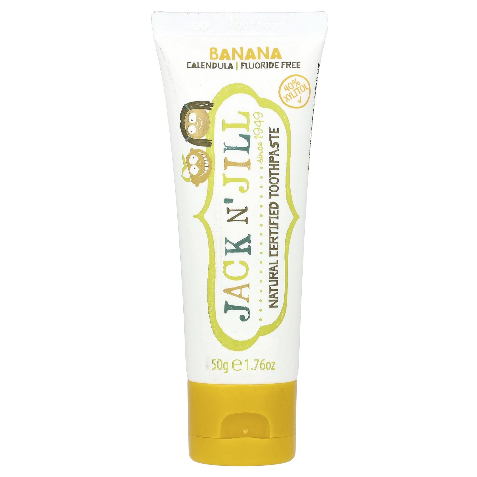 Natural Certified Toothpaste, 6 Months+, Banana, 1.76 oz (50 g)