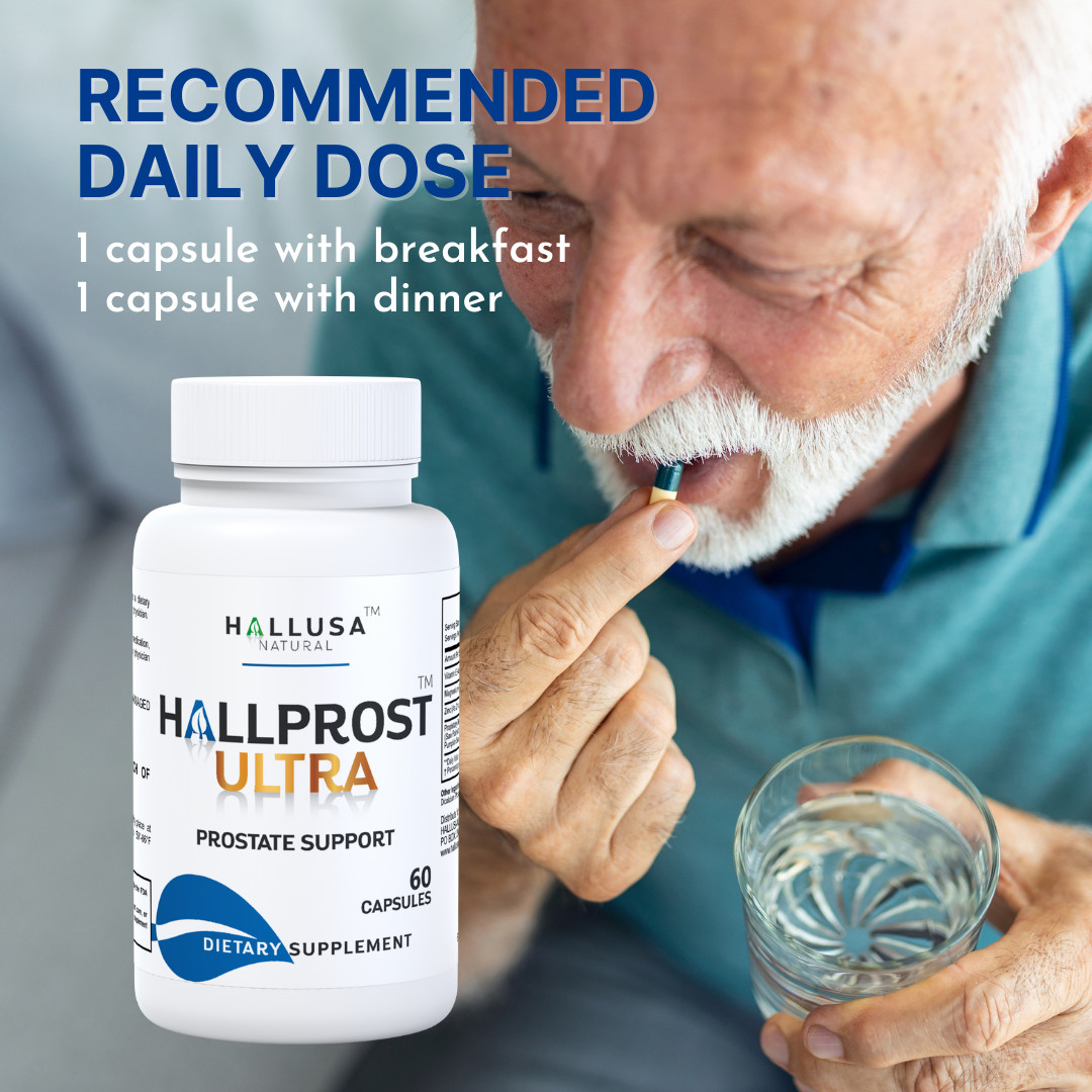 HALLPROST ULTRA – Prostate Supplement for Men – Healthy urine Flow – 60 cap