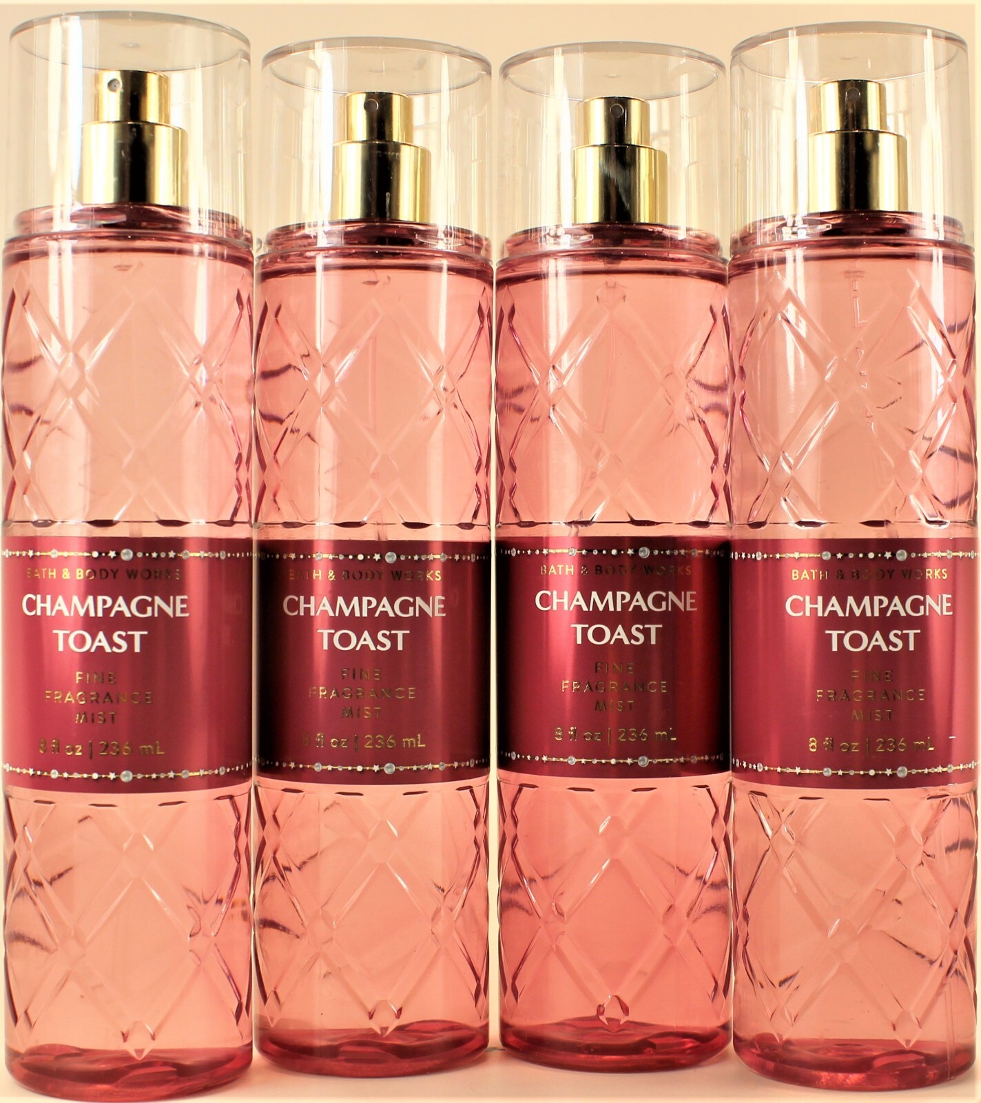 QTY 4 – Bath & Body Works CHAMPAGNE TOAST Fine Fragrance Body Mist Spray 8Oz
