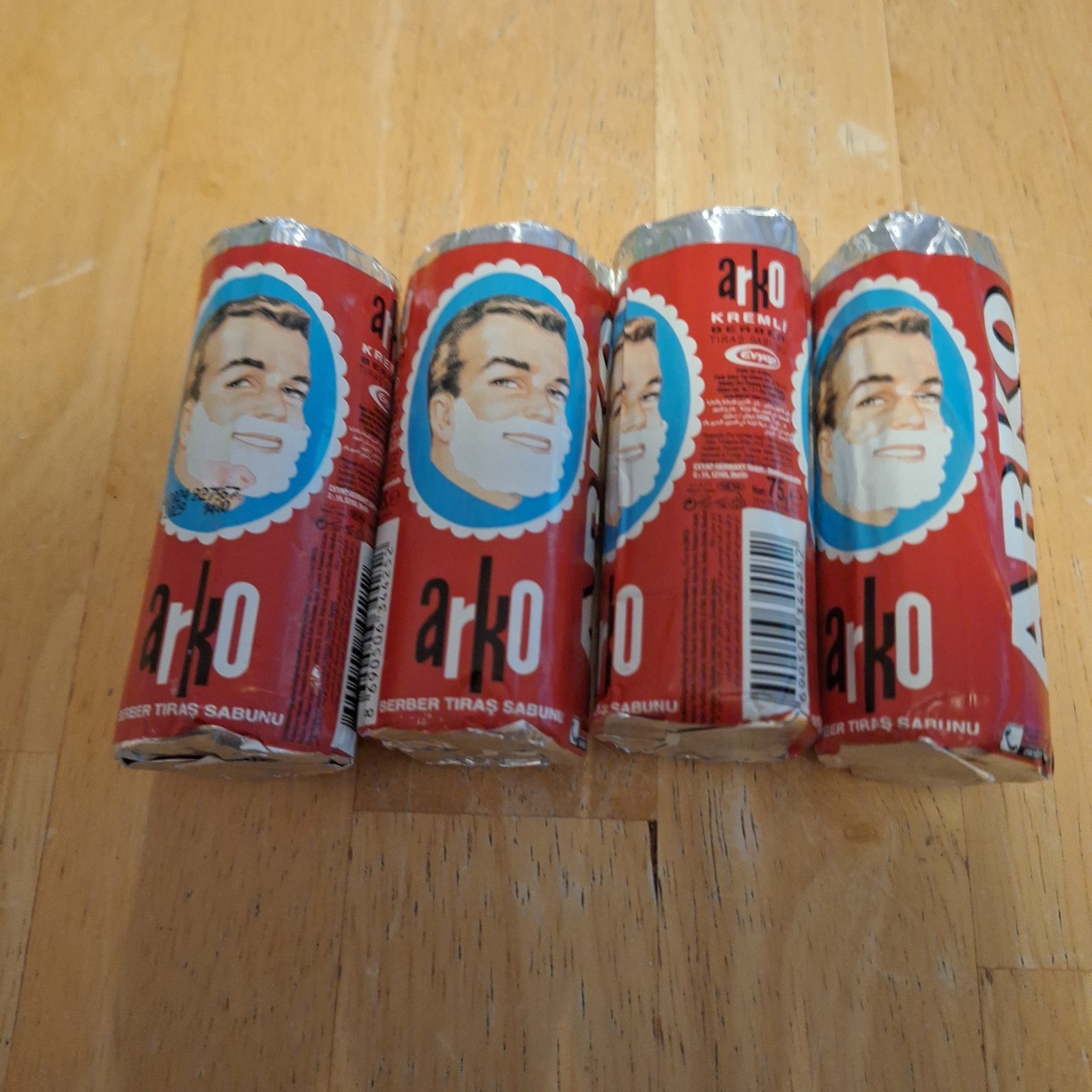 Arko Traditional Turkish Shaving Soap Stick, 75g, 4-Pack