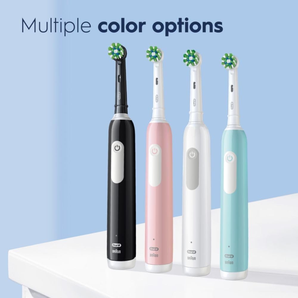 Pro 1000 Electric Toothbrush with Timer & Pressure Sensor – Elegant Black Design