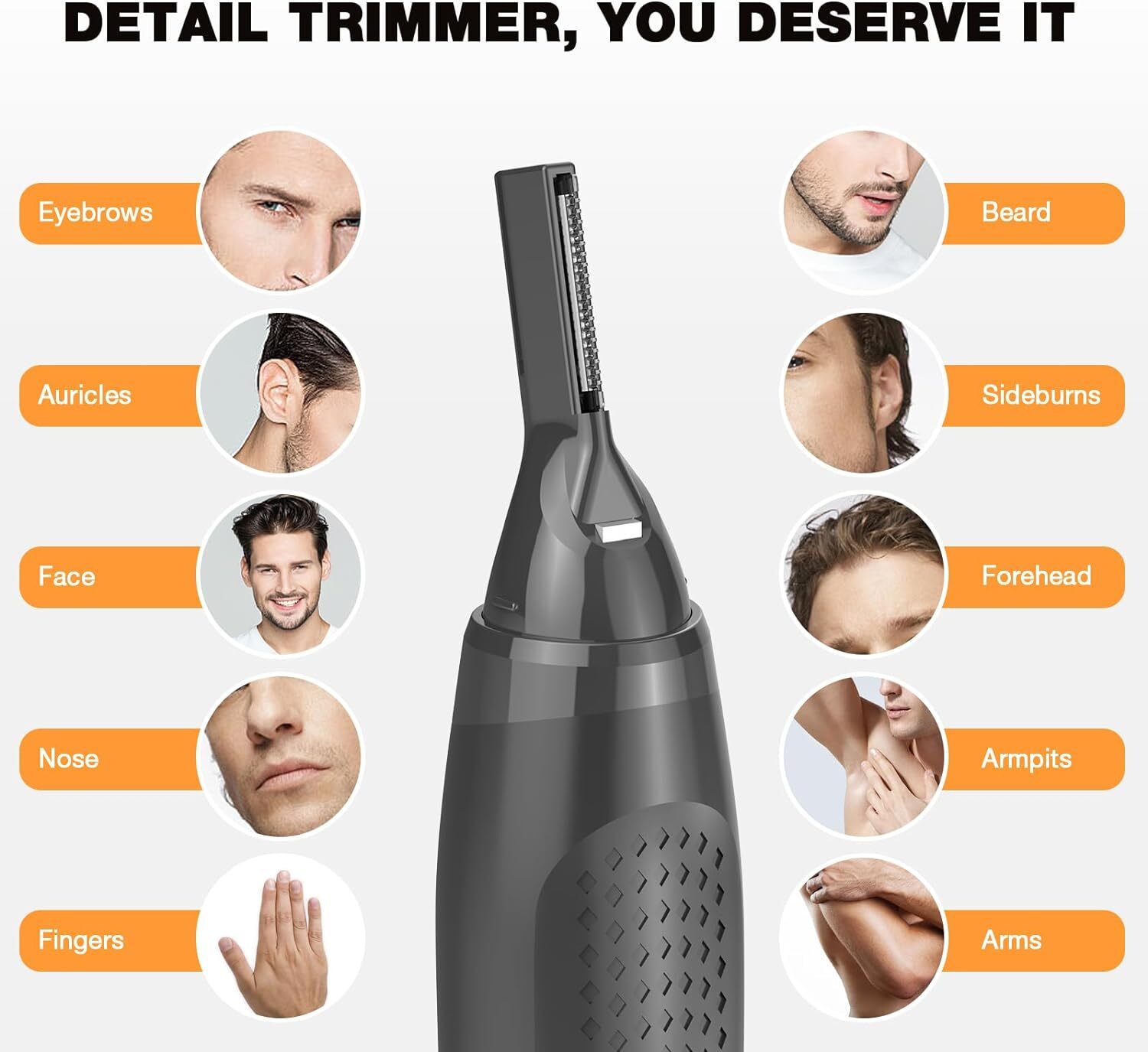 2025 NEW Nose Ear Face Neck Eyebrow Hair Mustache Beard Trimmer Shaver Clipper