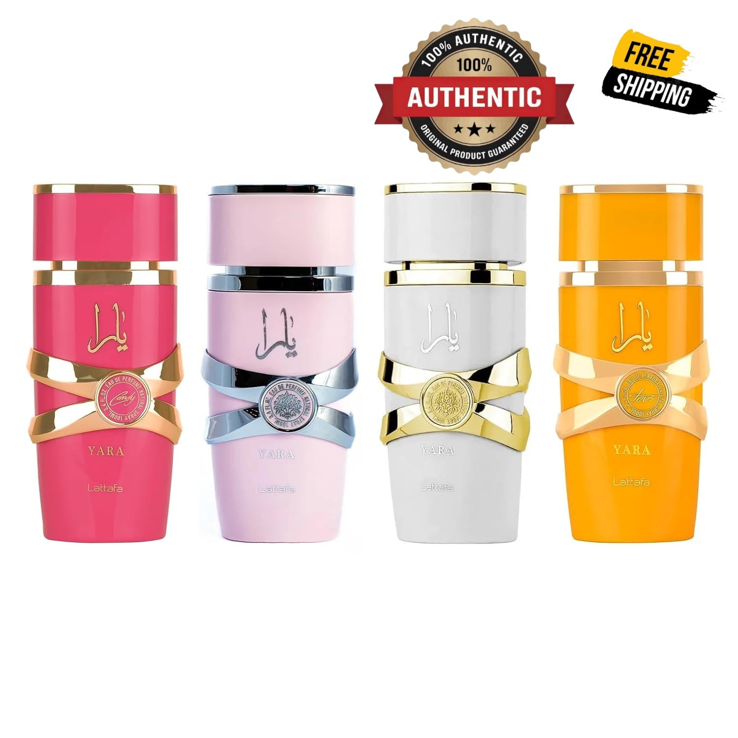 Yara Collection by Lattafa, 4 Piece Gift Set for Women