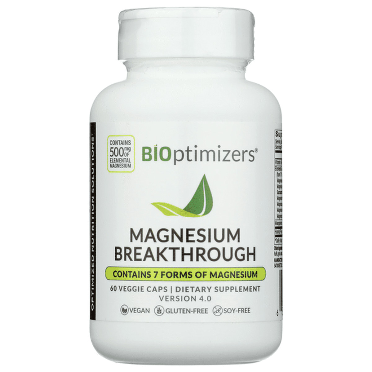 2 Pack- Bioptimizers Magnesium Breakthrough all 7 forms, essential 60 capsules