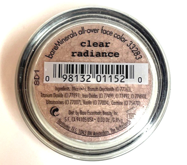 bareMinerals Clear Radiance Loose Powder All Over Face Powder .03 OZ / .85 g