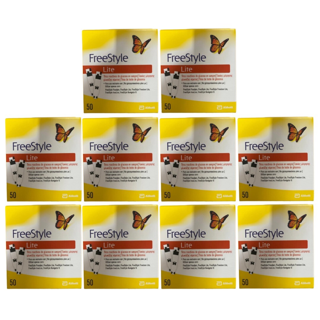 50 count free style lite test strips (10 x 50ct) EXP-04/2026
