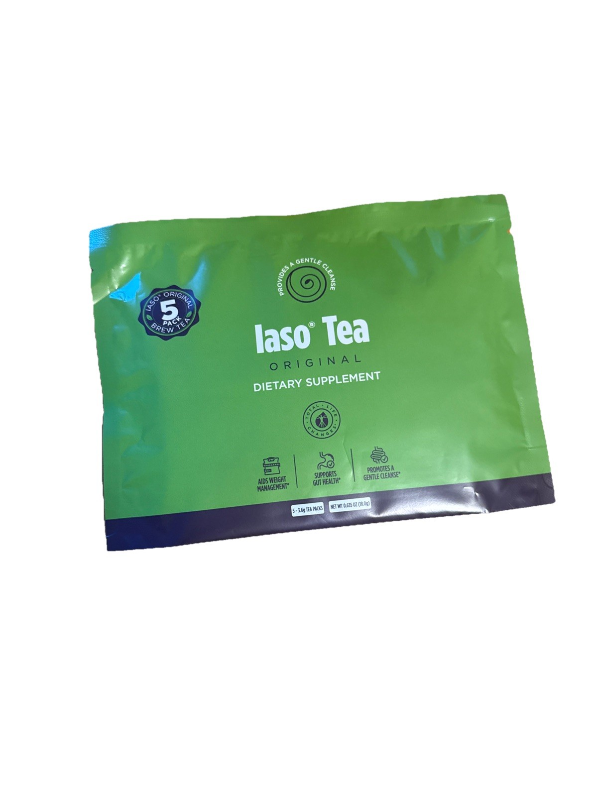 Iaso Tea Original Dietary Supplement 5 Pack Powered By 9 Different Herbes