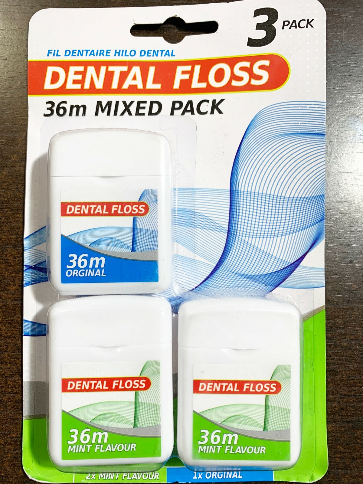 36M Dental Floss Mint Waxed Easy Simply Clean Healthy Teeth