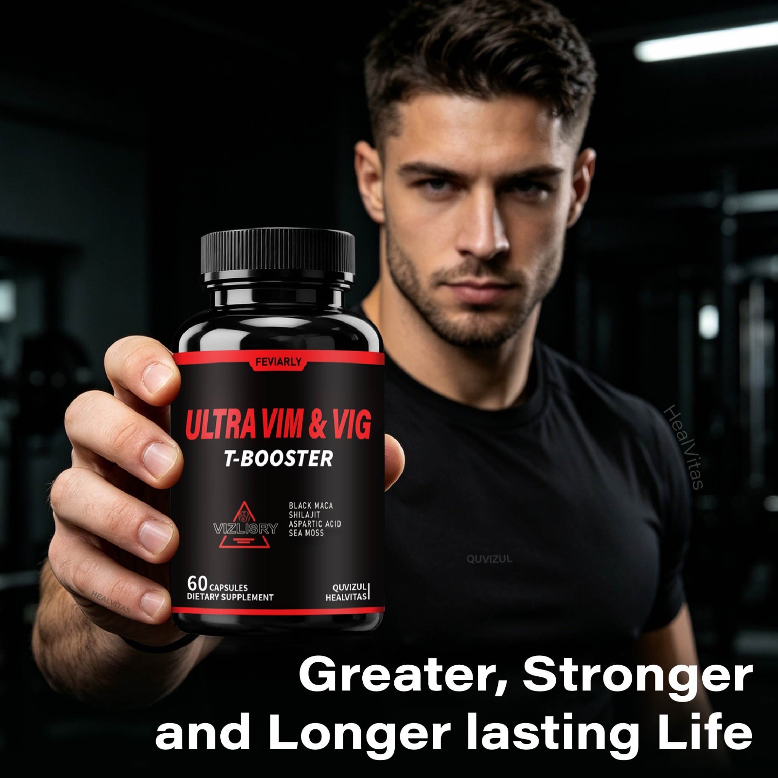Ultra Vigor Capsules, Boosts Vim & Vig, Men Daily Support – 60 Capsules