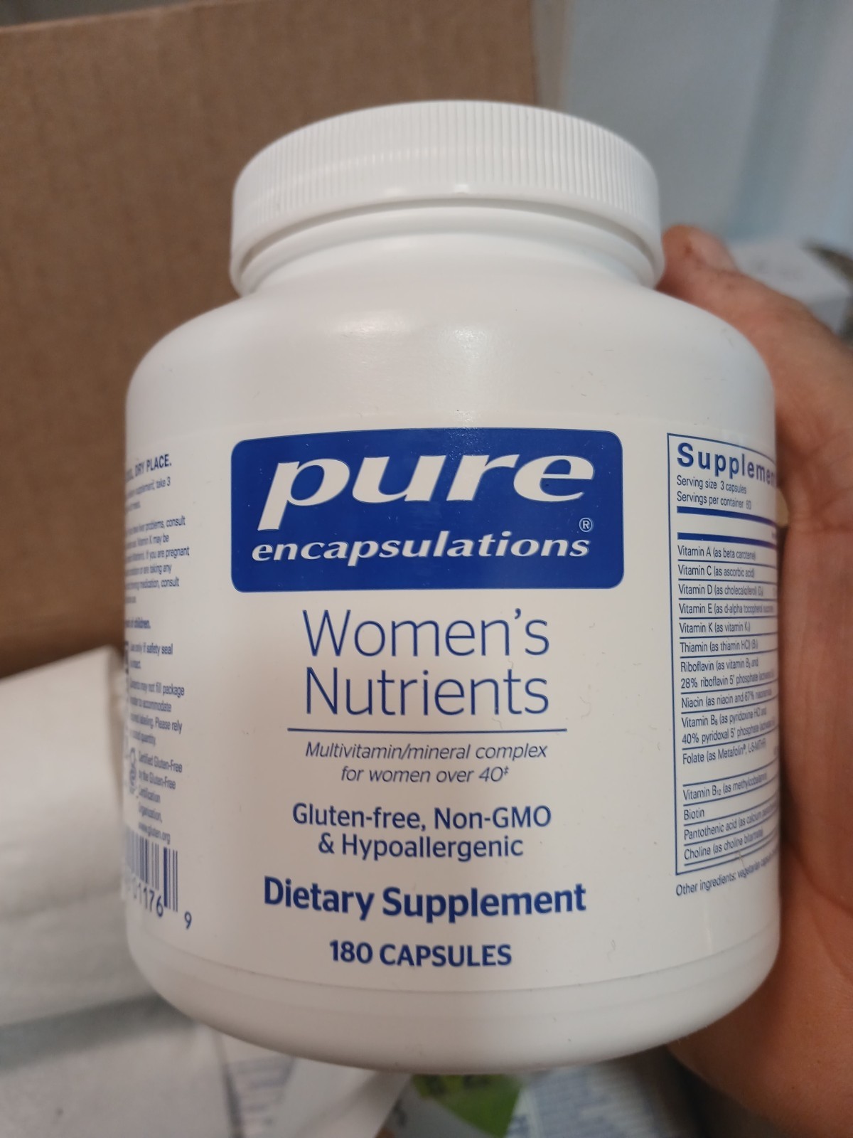 Pure Encapsulations Women’s Nutrients – 180 Capsules Exp 6/27