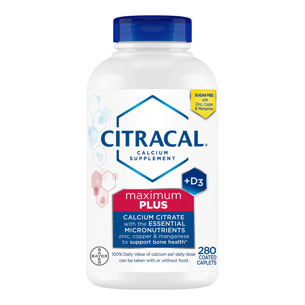 2-Pack Citracal Maximum Plus Calcium Citrate + D3, 280 Caplets