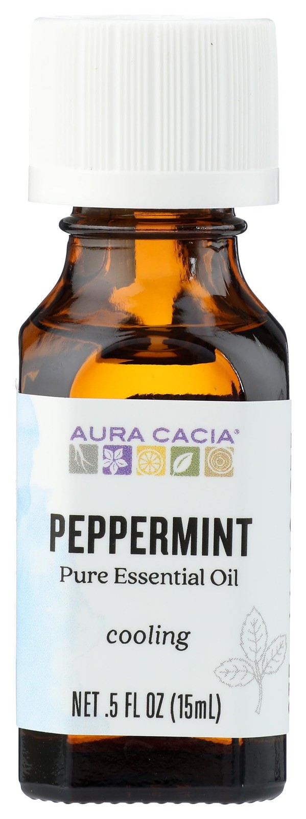 Aura Cacia Cooling Peppermint Essential Oil 0.5 FL oz – 3 Pack