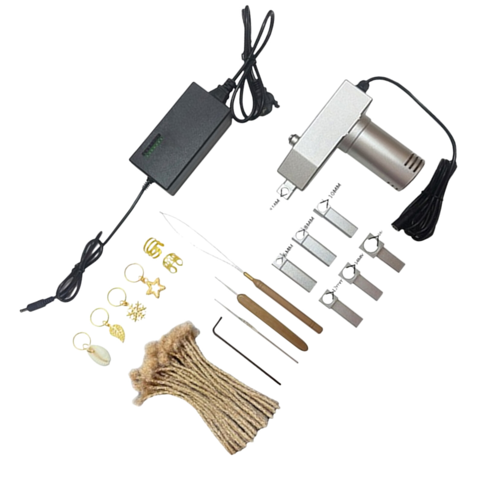 100-240V Dreadlocks Machine Metal Electric Instant Portable Hair Braiding