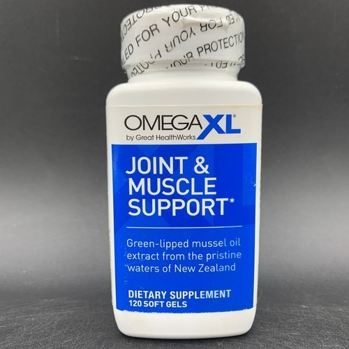OmegaXL Joint Support Supplement – Natural Muscle 120 Count EXP 09/2027