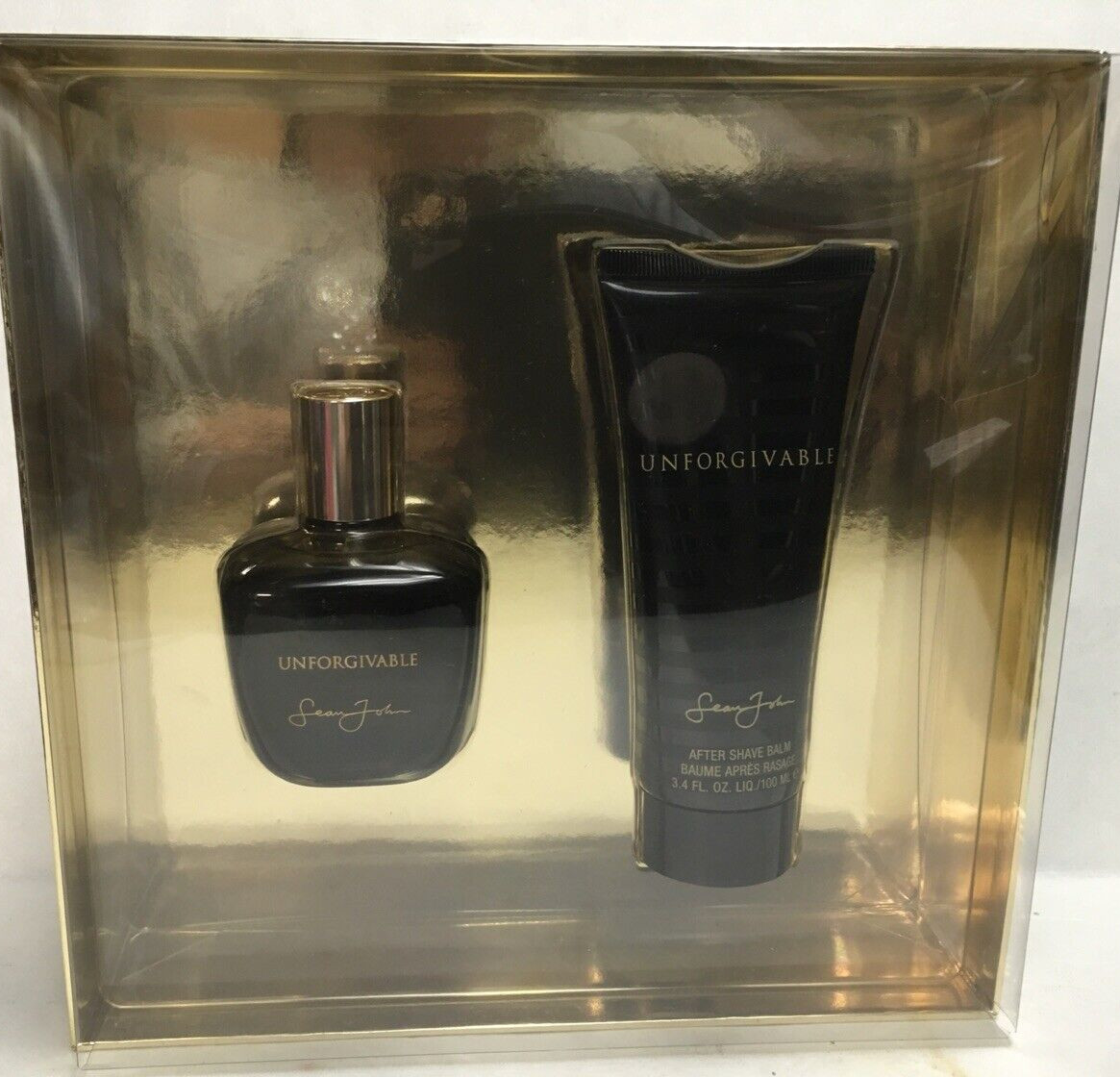 Unforgivable by Sean John 2 PC SET – 2.oz EDT Spray + 3.4 oz After Shave MEN-NIB