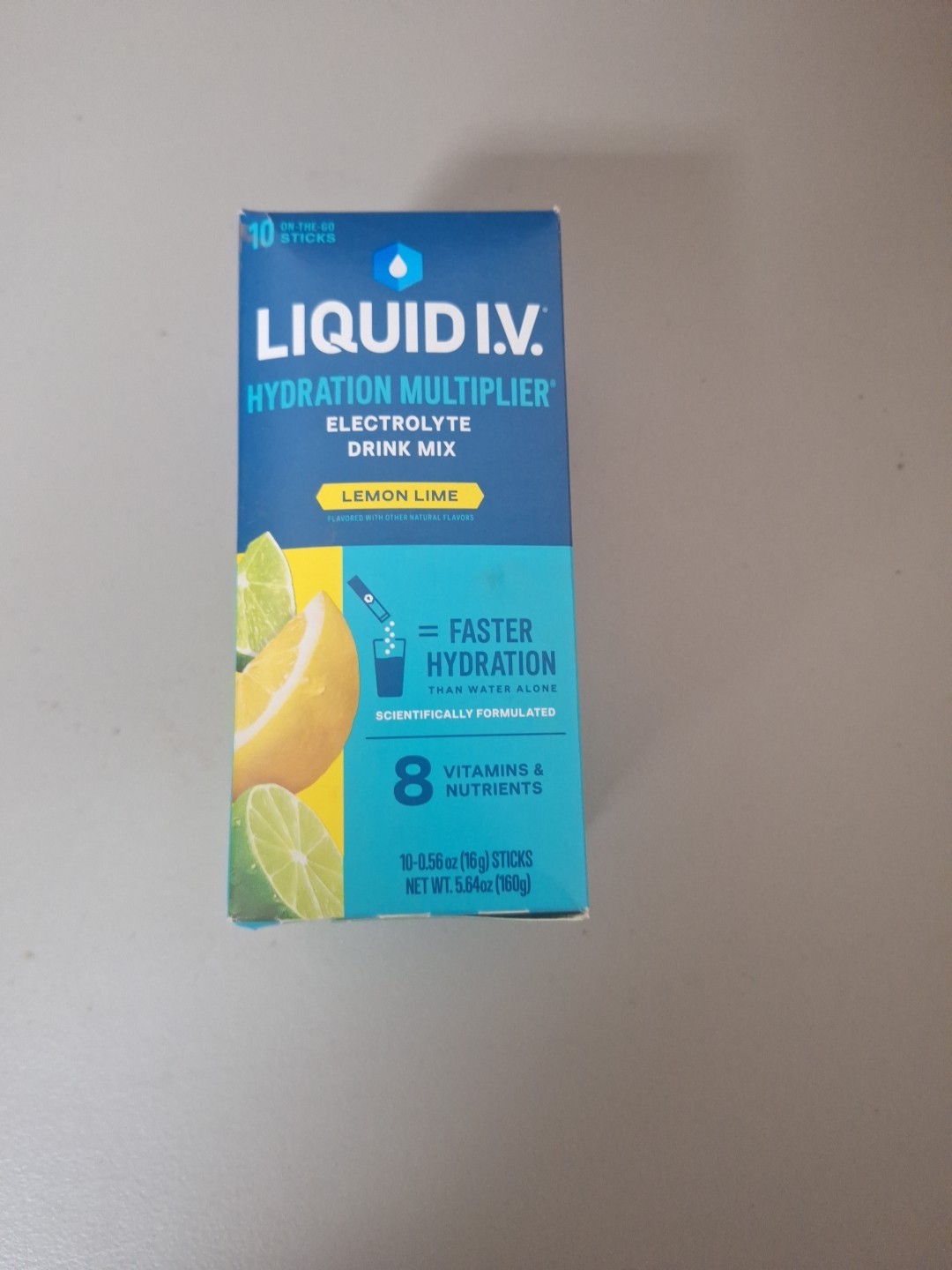Liquid I.V., Electrolyte Drink Mix Lemon Lime, 5.65 Ounce