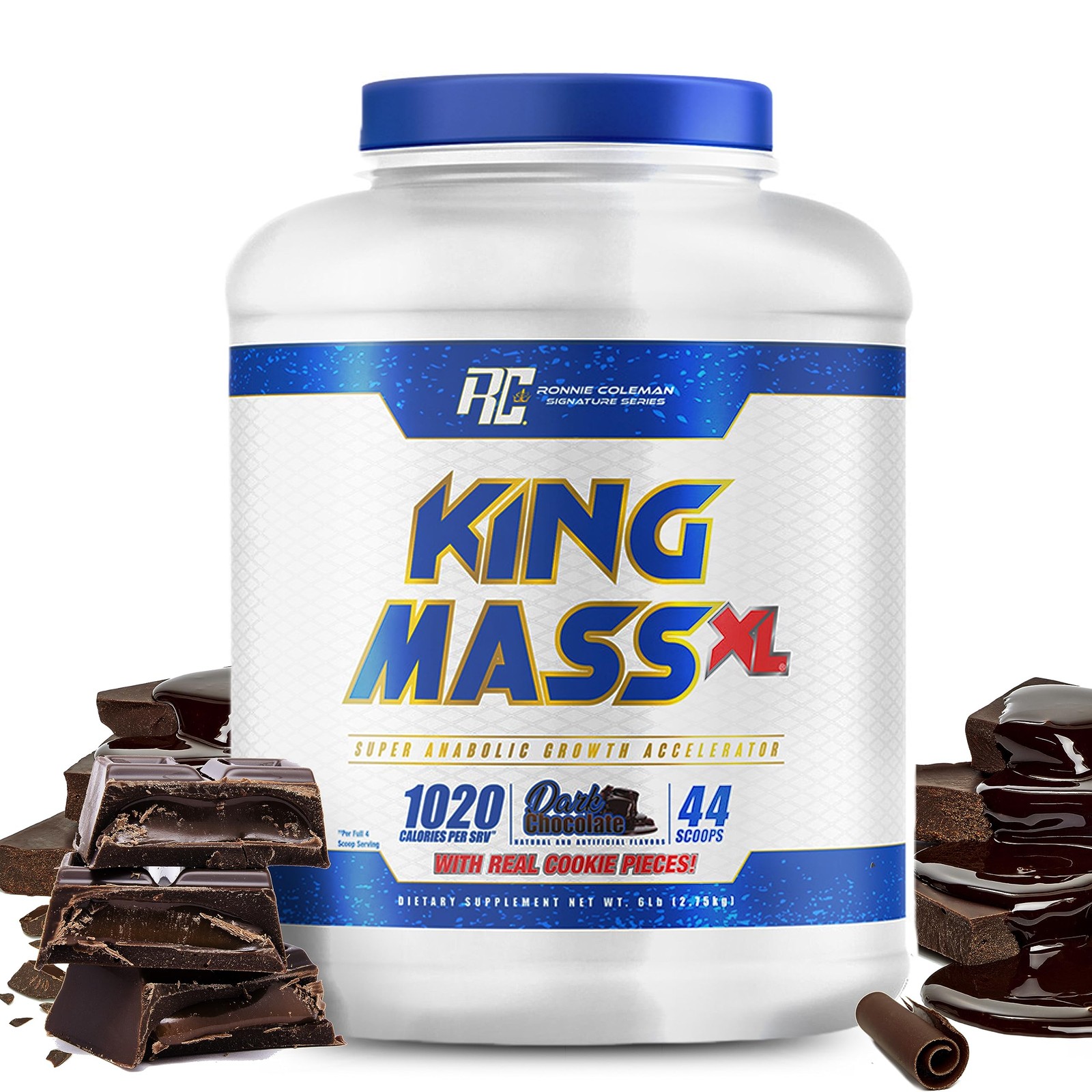 King Mass XL Protein Powder, Weight and Muscle Gainer, 60g Protein, 180g Carb…