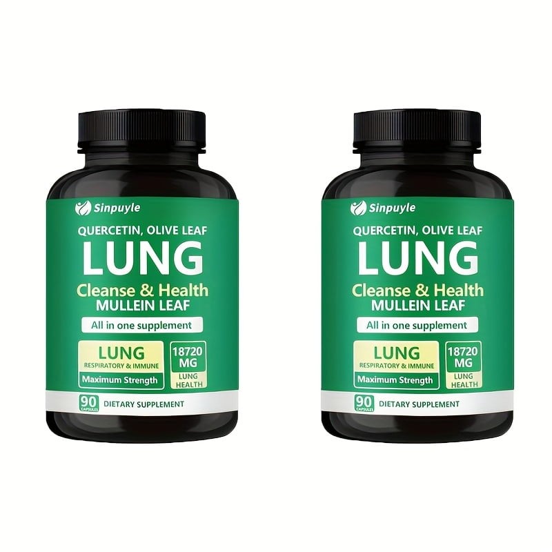 Sinpuyle Lung Cleanse & Respiratory Support Supplement-1 Bottle 90 Capsules